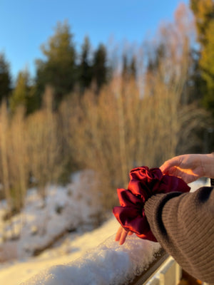 Extra Mega Stor Scrunchies Hårstrikk